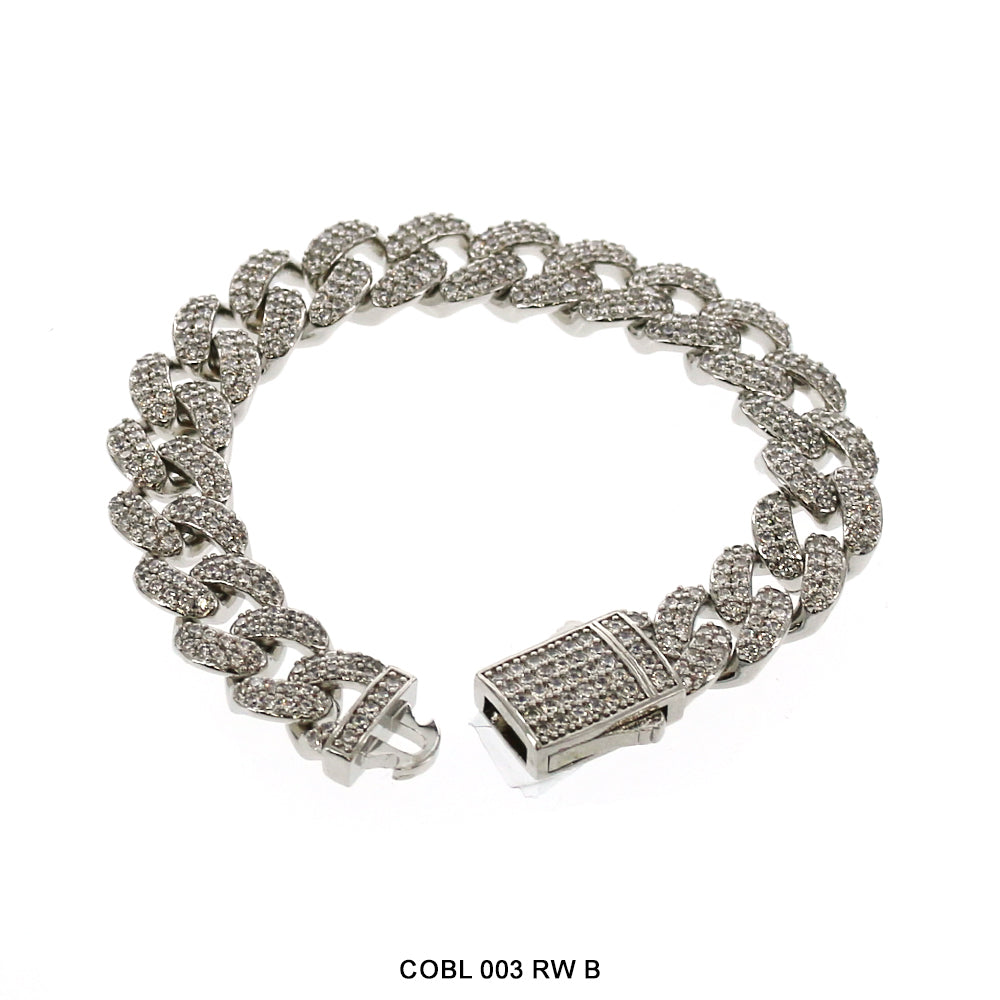 12 MM Hip Hop Bracelet COBL 003 RW