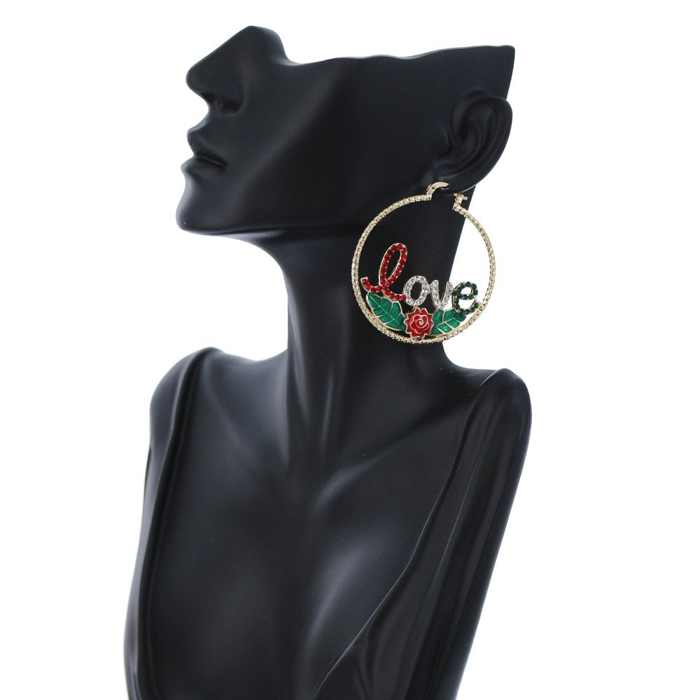 Love Hoop Earrings E 1318 M