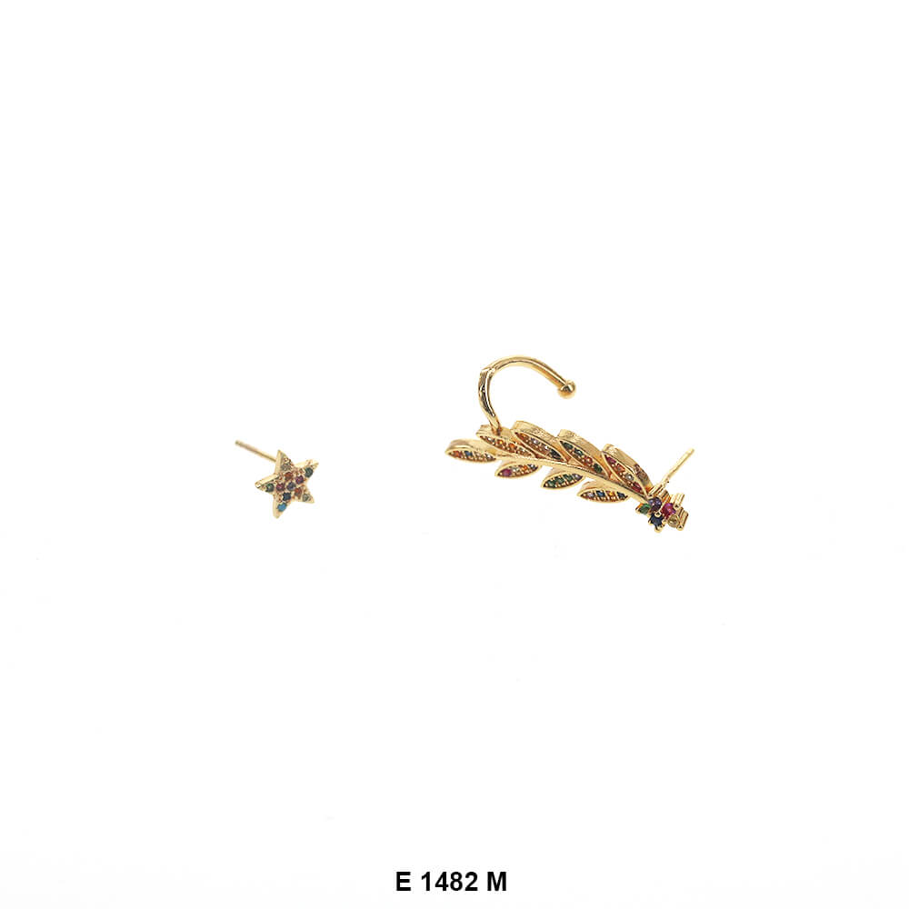 Hook And Stud Earrings Set E 1482 M