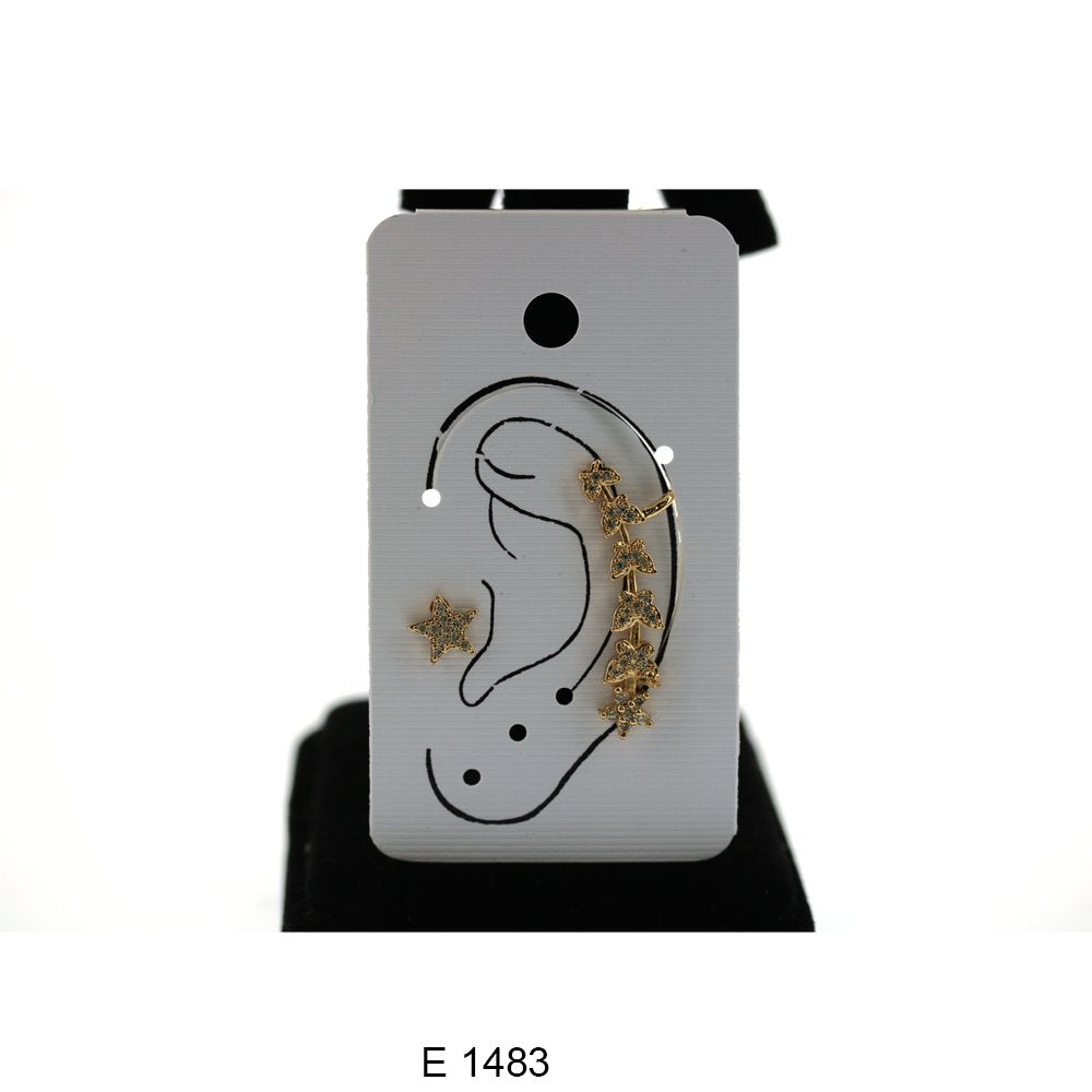 Hook And Stud Earrings Set E 1483 W