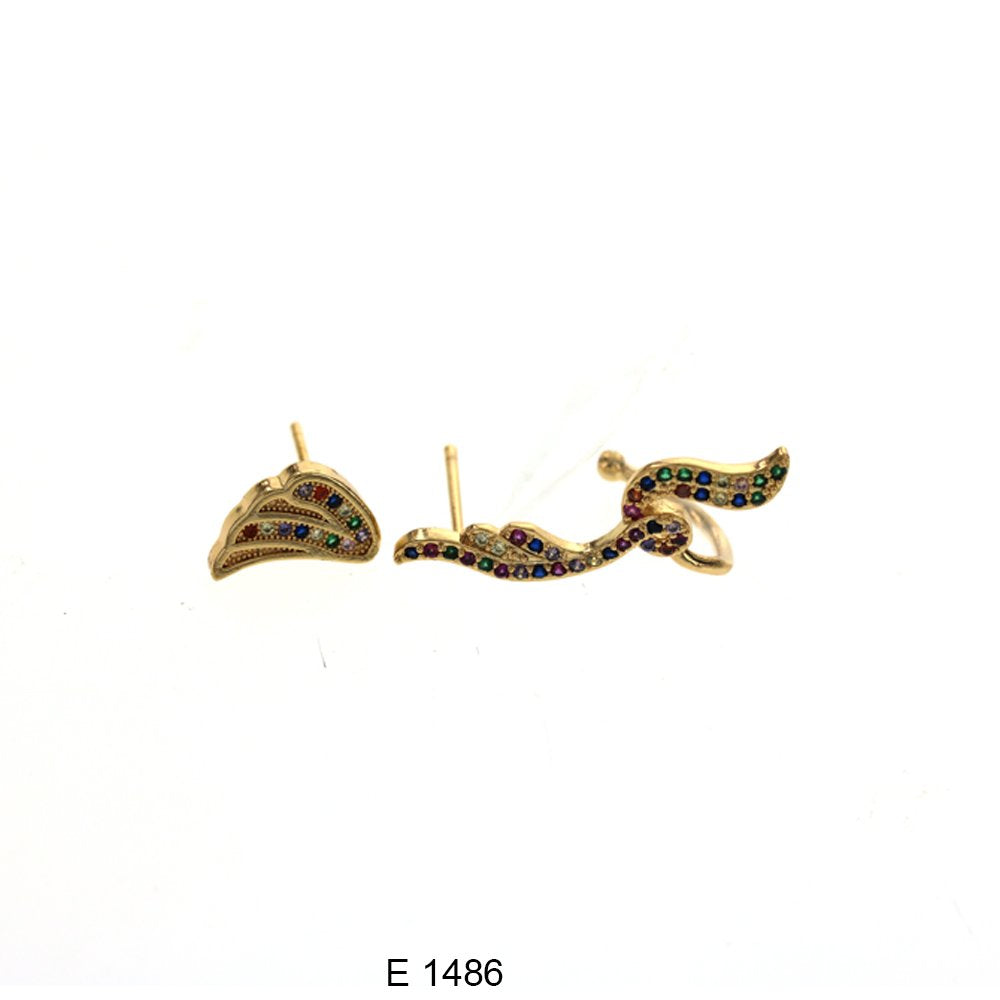 Hook And Stud Earrings Set E 1486 M