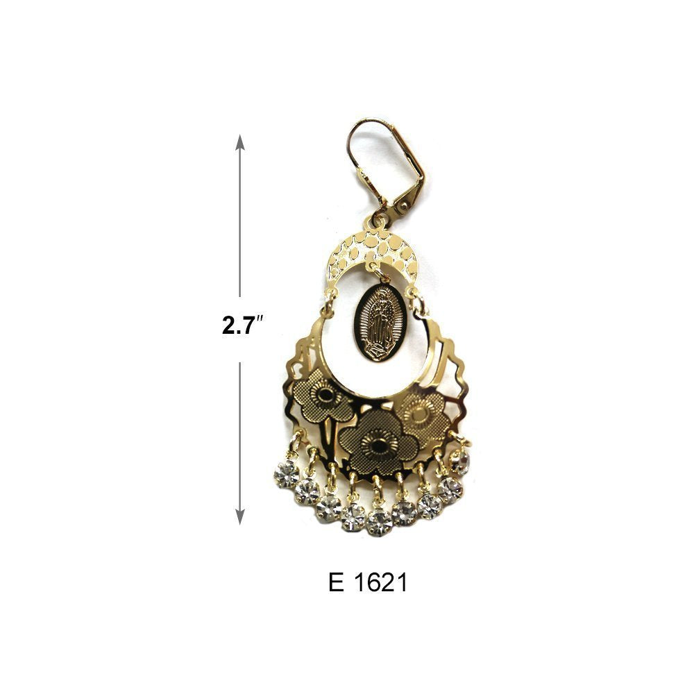 CZ Stones Guadalupe Filligree Earrings E 1621