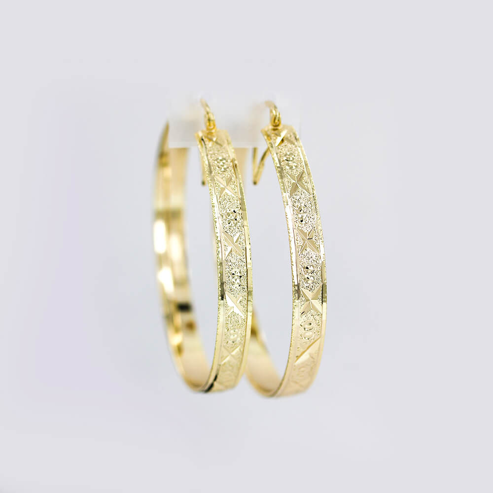 6mm Hoop Earrings Arracadas E 5000-1