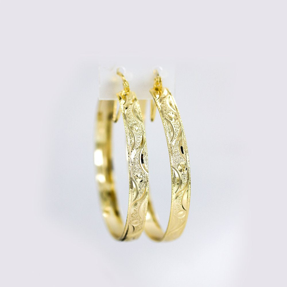 6mm Hoop Earrings Arracadas E 5000-1