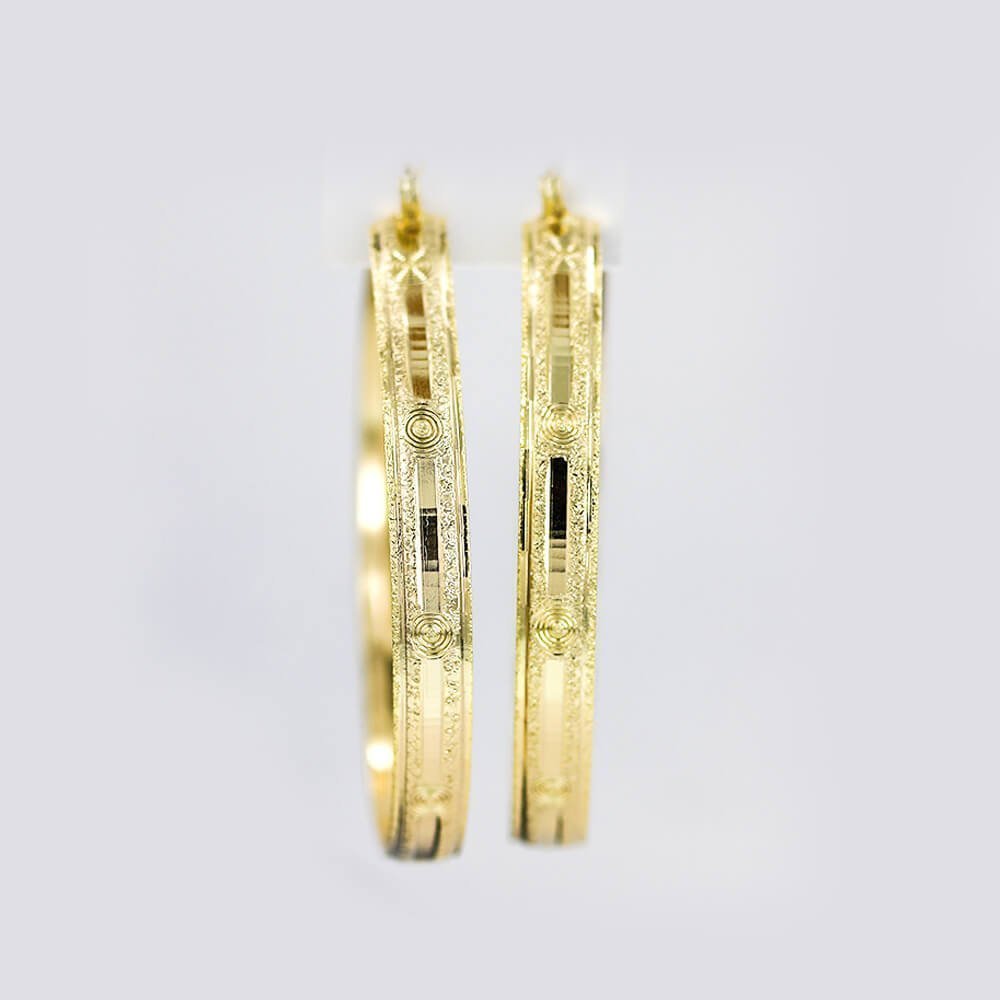 6mm Hoop Earrings Arracadas E 5000-1