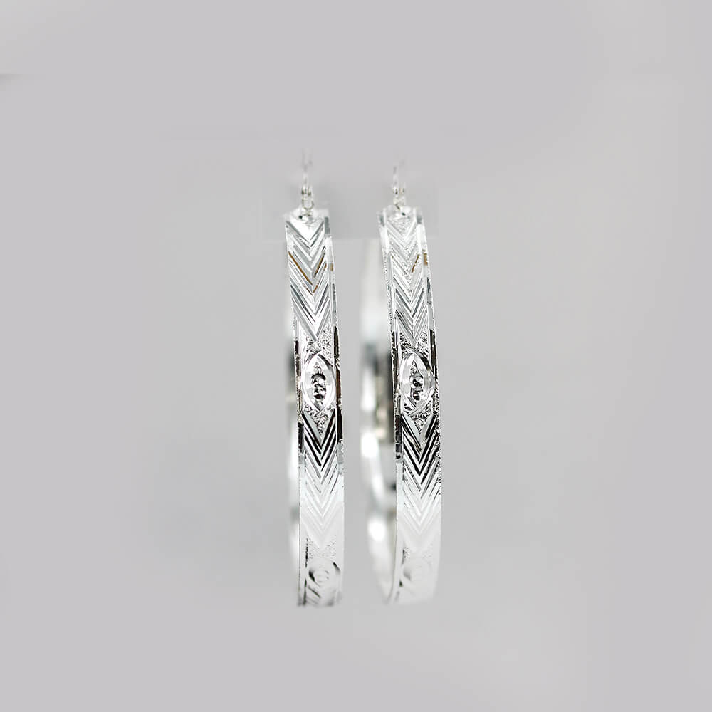 6mm Hoop Earrings Arracadas E 5000-2