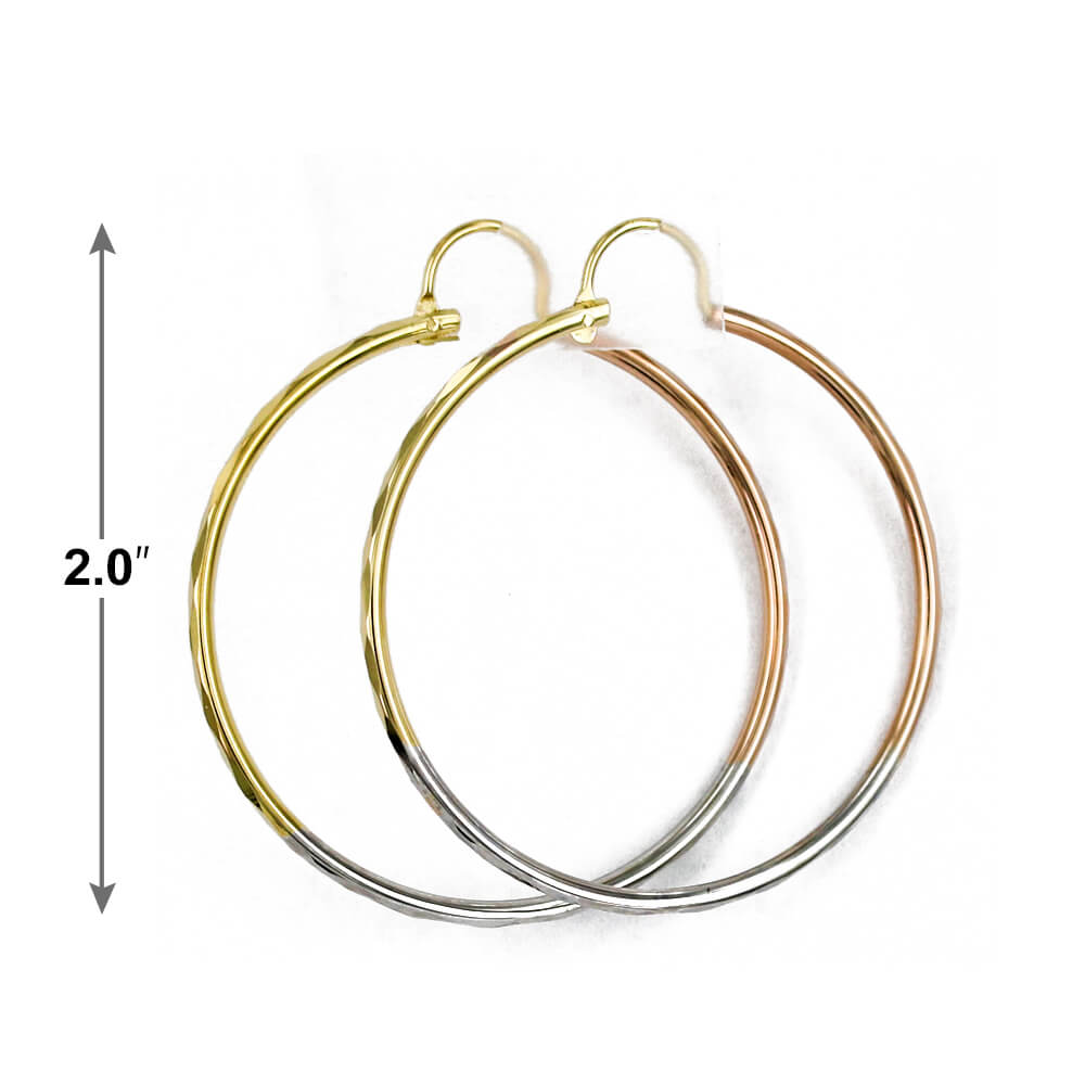 2 MM Hoop Earrings E 5071