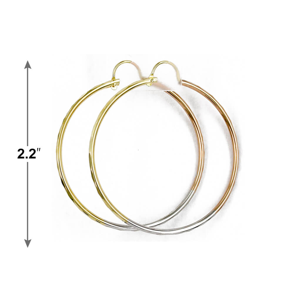 2 MM Hoop Earrings E 5071