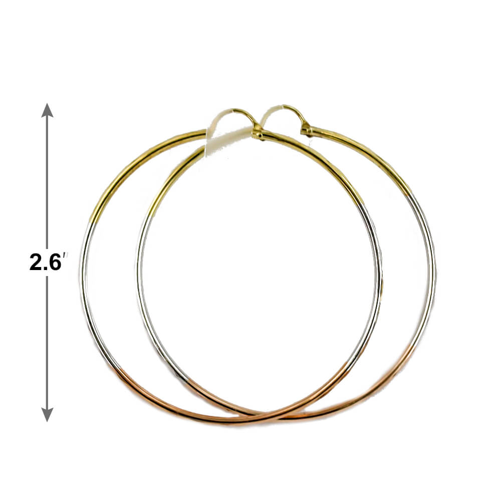 2 MM Hoop Earrings E 5071