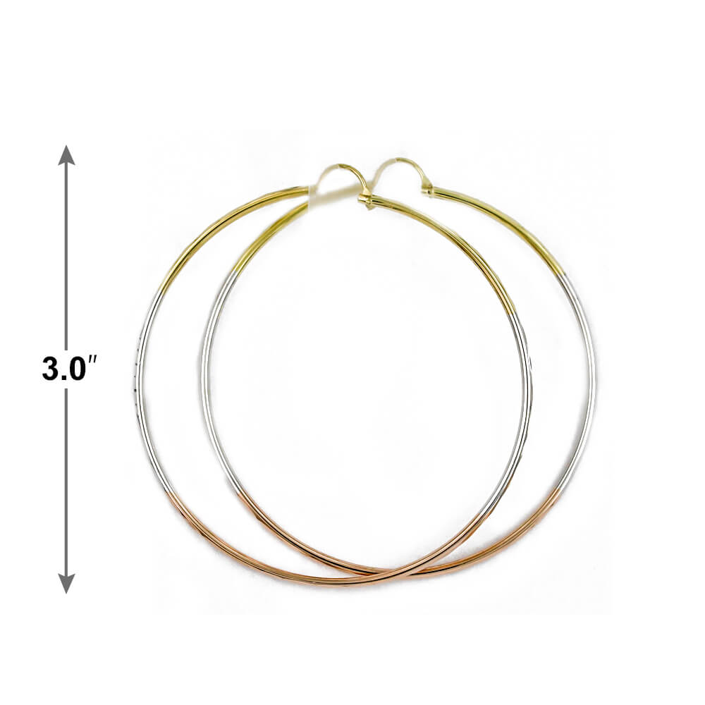 2 MM Hoop Earrings E 5071