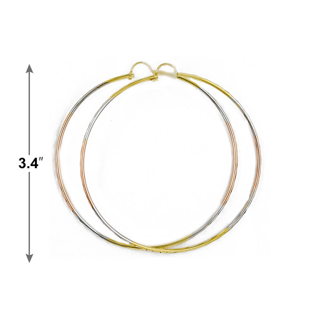 2 MM Hoop Earrings E 5071