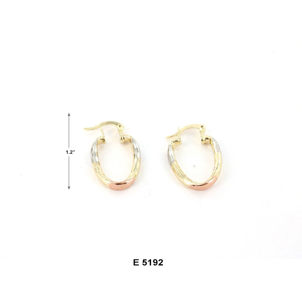 Tear Drop Hoop Earrings E 5192