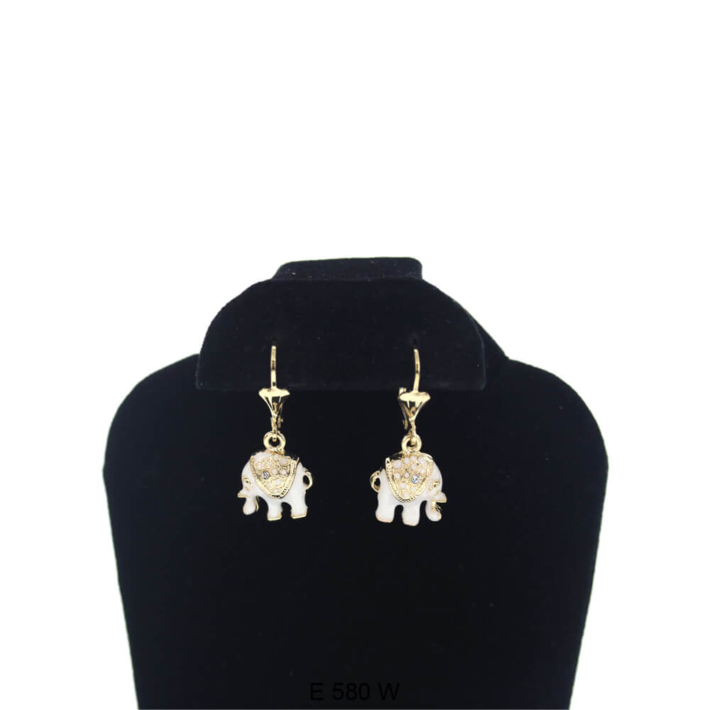 Elephant Earrings E 580 W