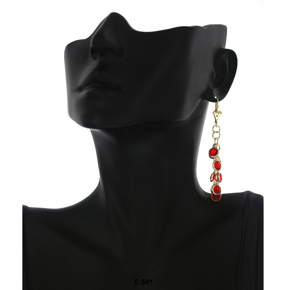 Hanging Stones Earrings E 591