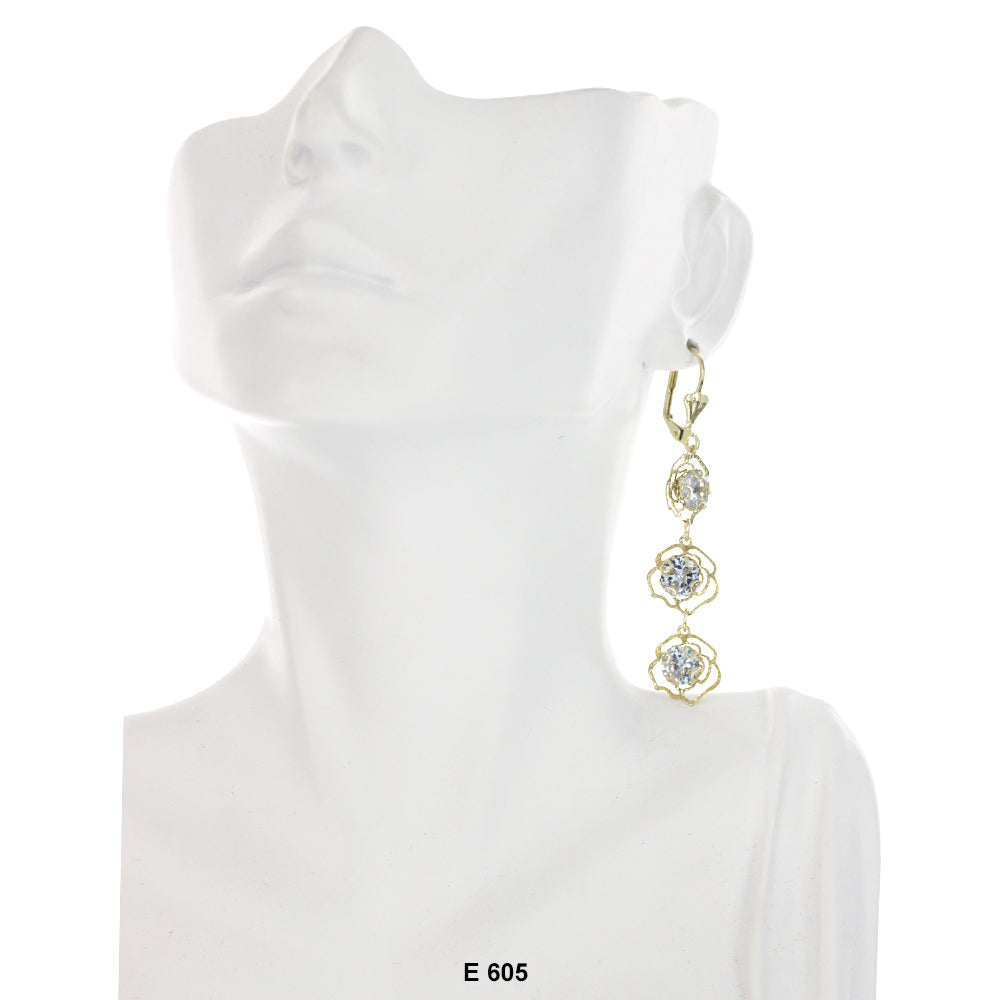 Hanging Stones Earrings E 605