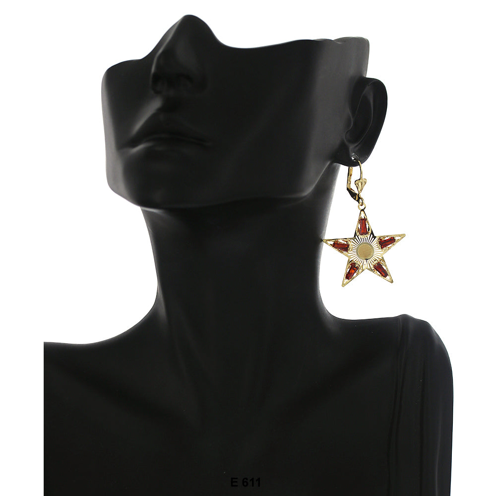 Star Earrings E 611