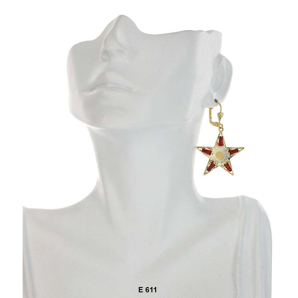 Star Earrings E 611