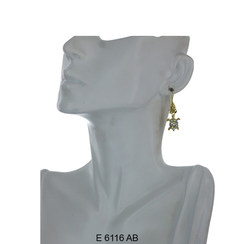 Turtle Earrings E 6116 AB