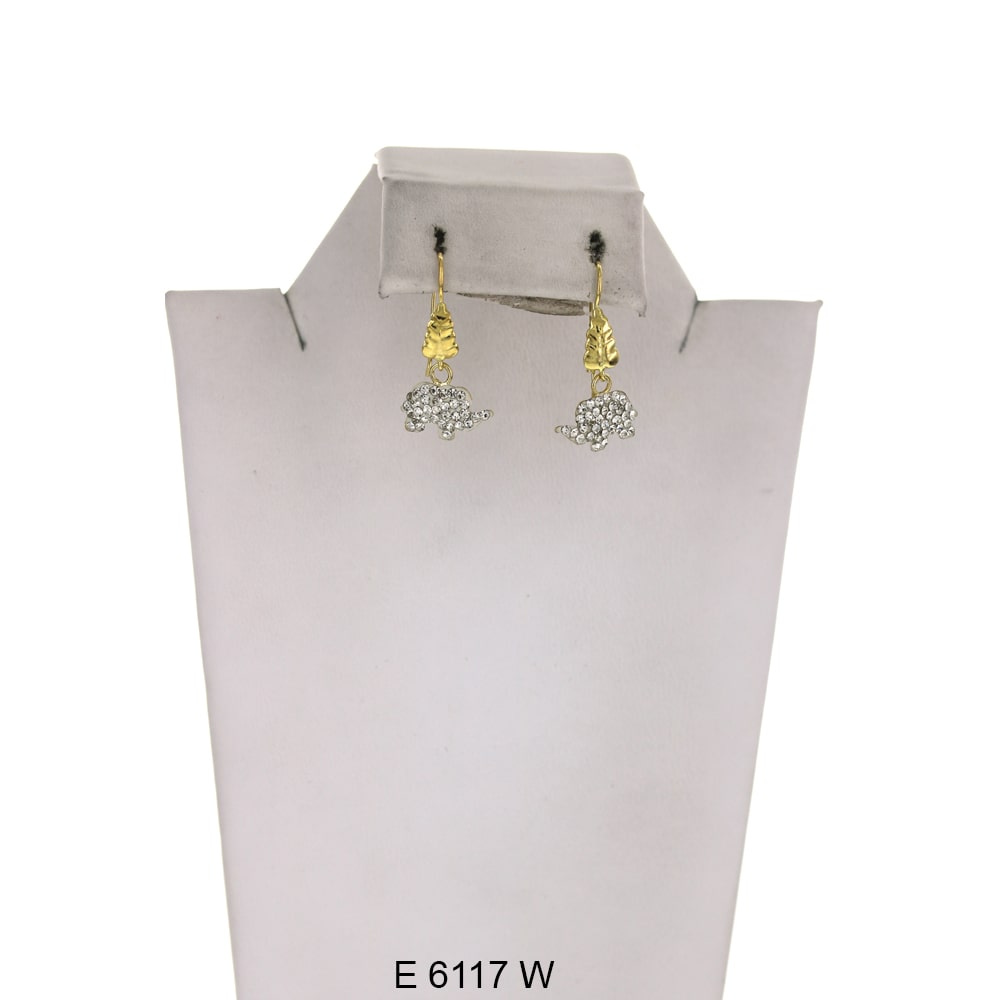 Elephant Earrings E 6117 W