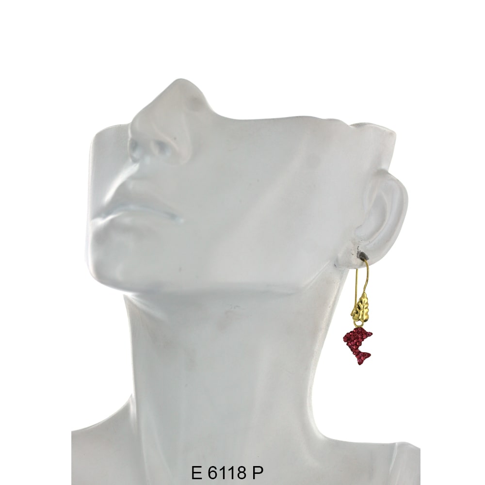 Dolphin Earrings E 6118 P