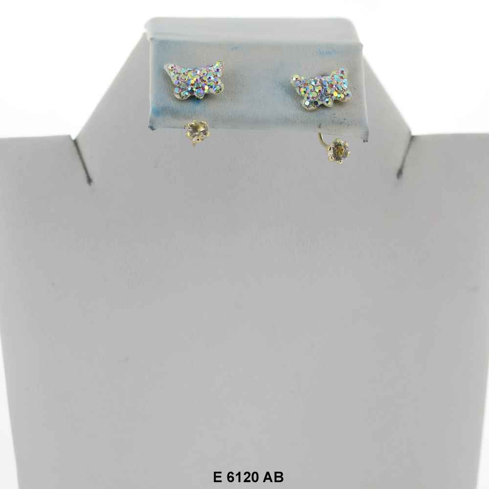 Butterfly Telephone Earrings E 6120 AB