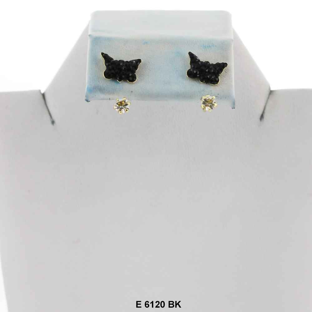 Butterfly Telephone Earrings E 6120 BK