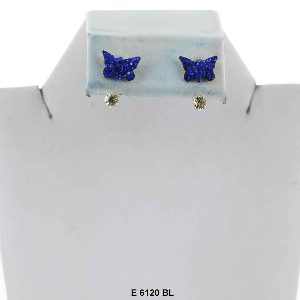 Butterfly Telephone Earrings E 6120 BL