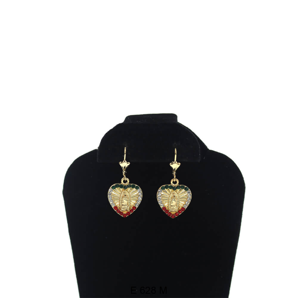 Guadalupe Heart Earrings E 628 M