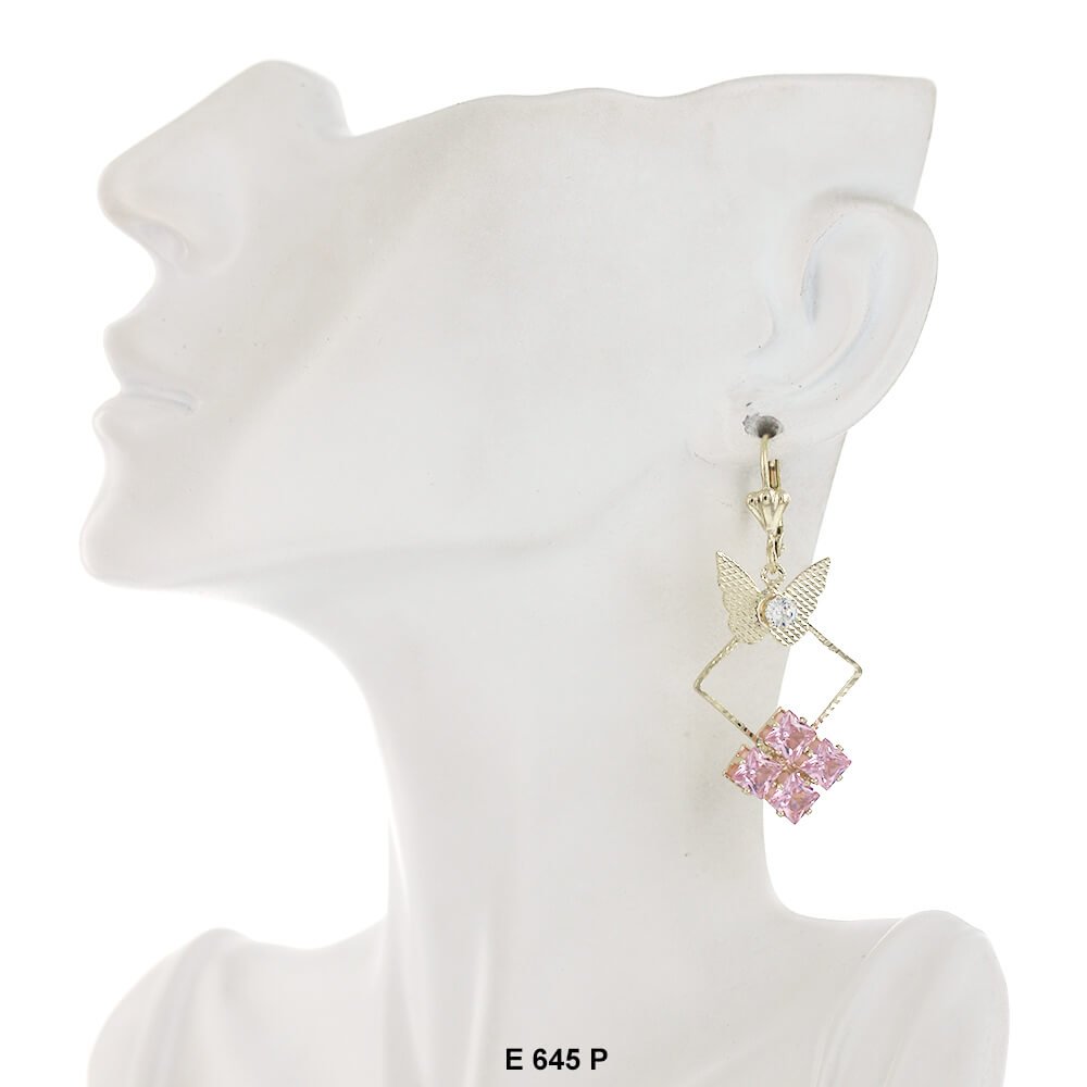 Butterfly Earrings E 645 P