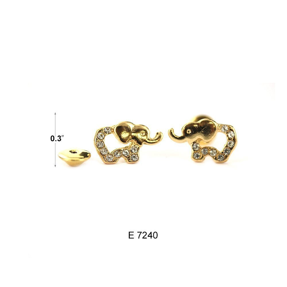 Gold Plated Baby Earrings E 7240