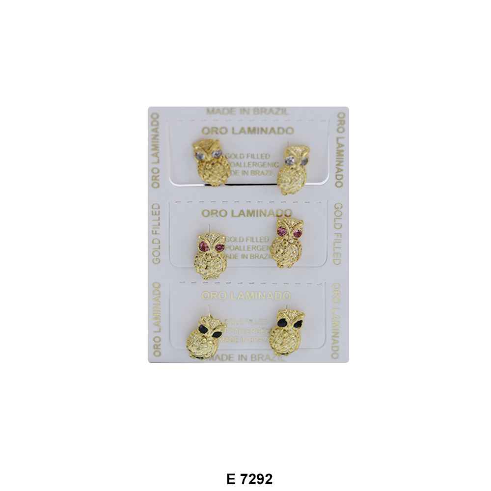 Owl Stud Earrings E 7292