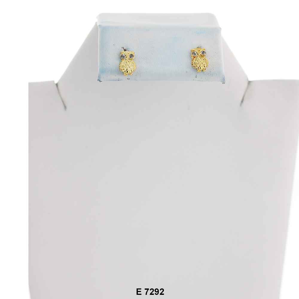 Owl Stud Earrings E 7292