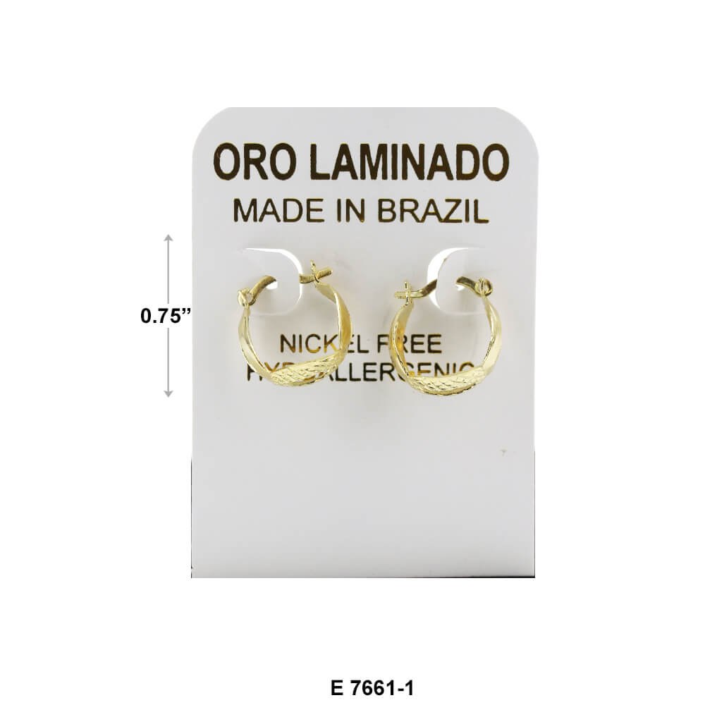 Brazil Hoop Earrings E 7661-1