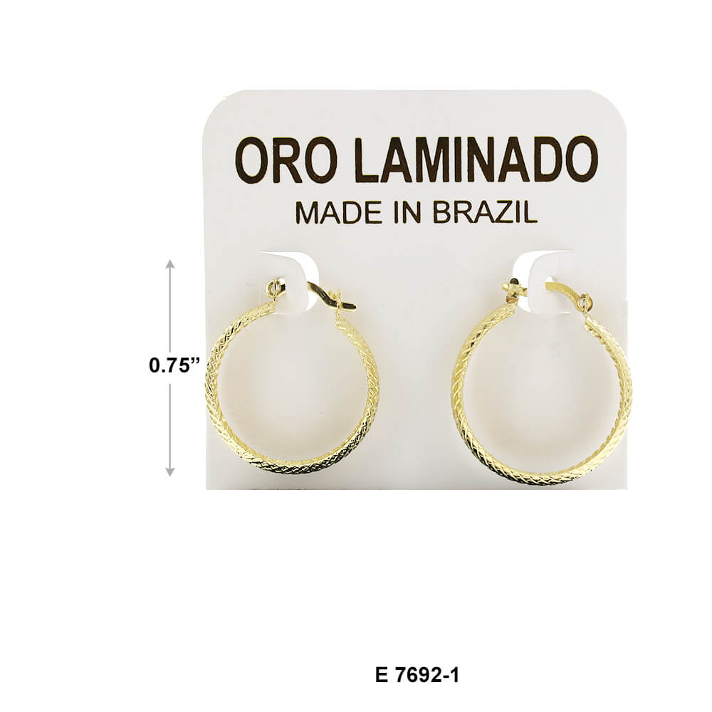 Brazil Hoop Earrings E 7692-1
