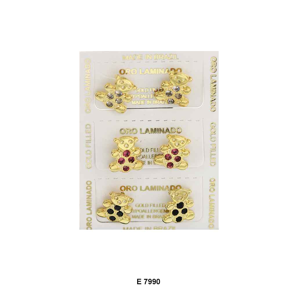 Teddy Bear Stud Earrings E 7990