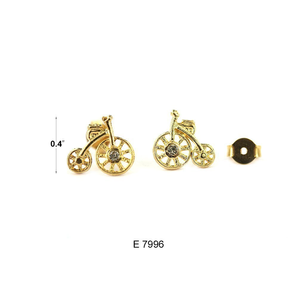 Bike Stud Earrings E 7996