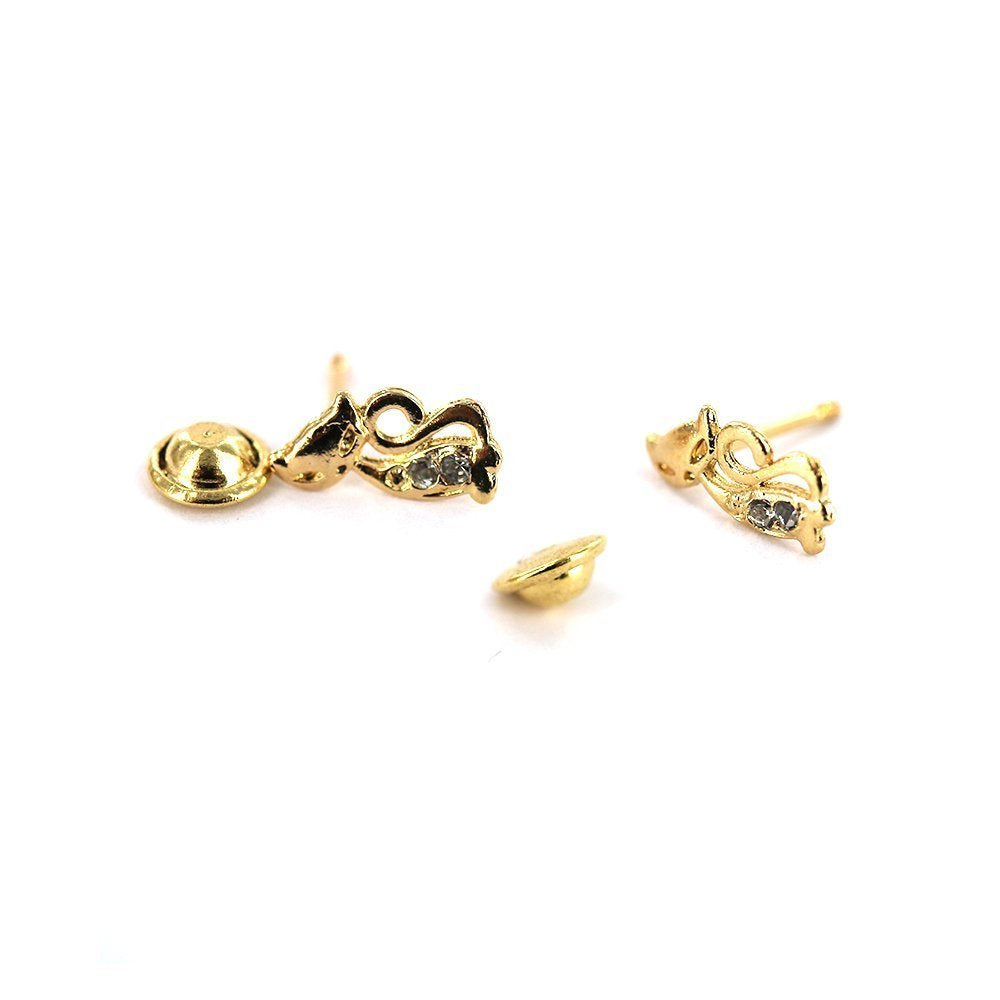 Cat Stud Earring E 8062