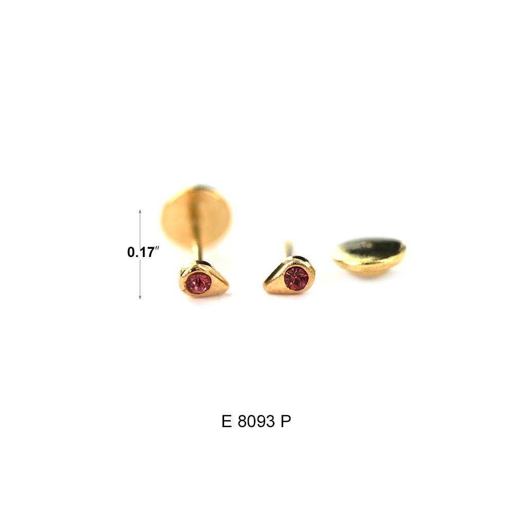 Teardrop Stud Earrings E 8093 P