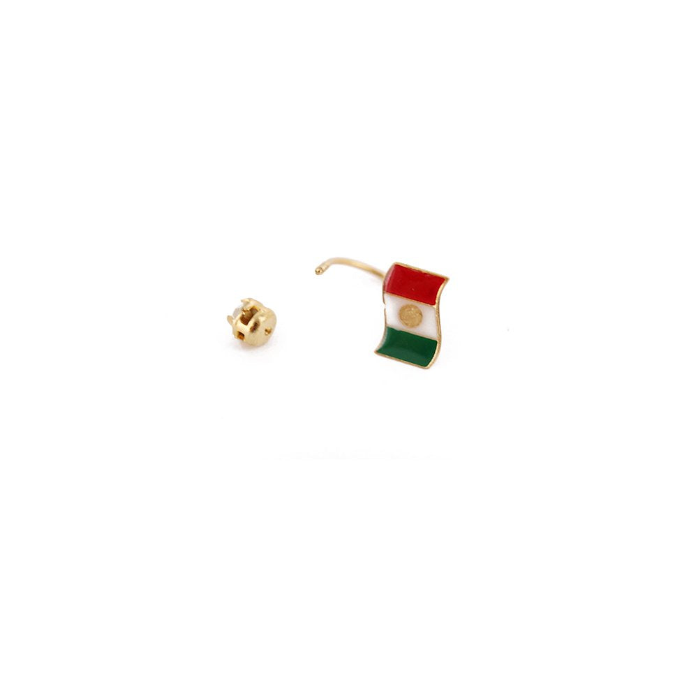 17 MM Mexico Flag Telephone Earring E 8179