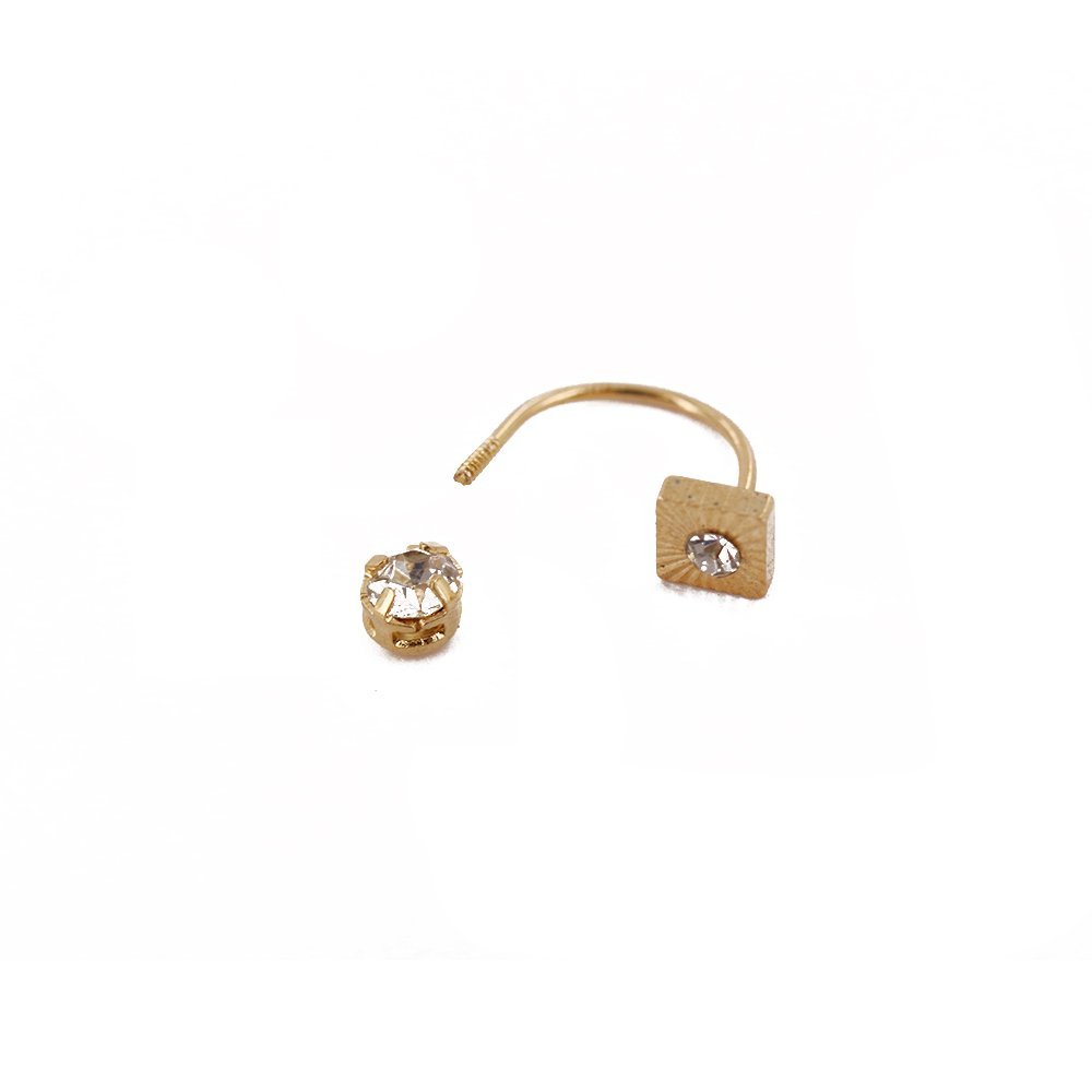 17 MM Square Telephone Earring E 8265 W