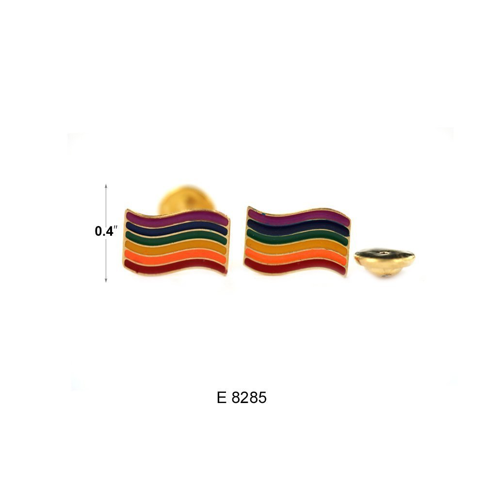 Rainbow Flag Stud Earrings E 8285