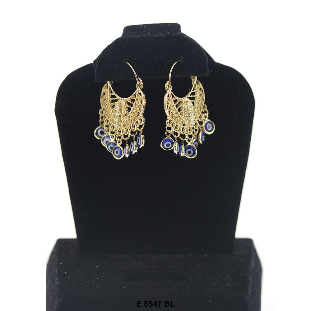 Guadalupe Filligree Evil Eye Earrings E 8547 BL