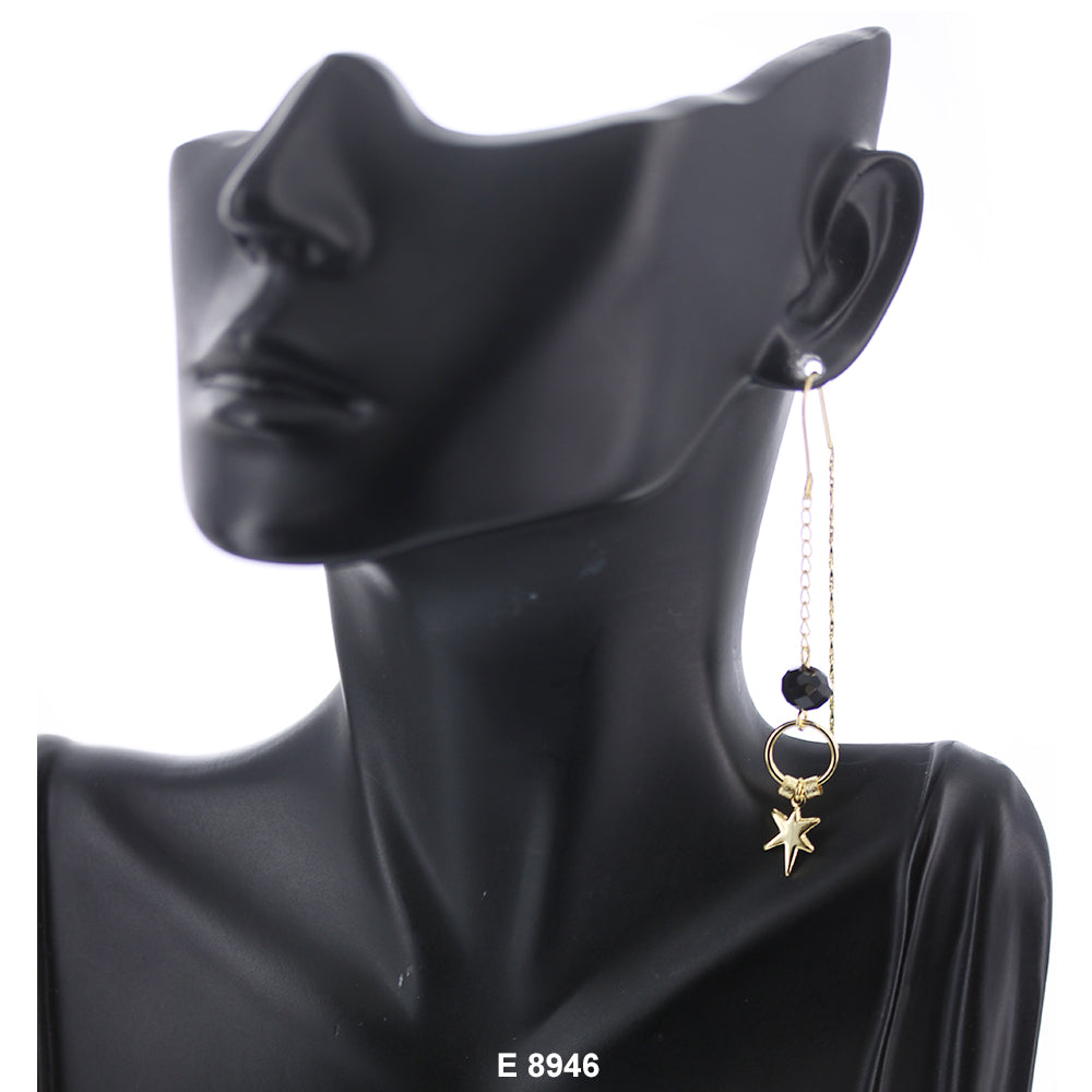 Star Violadores Fish Hook Earrings E 8946