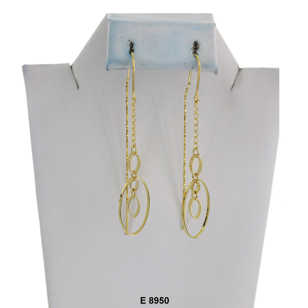 Circles Violadores Fish Hook Earrings E 8950