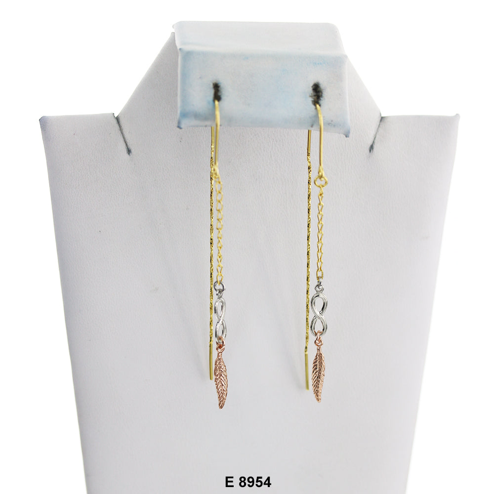 Feathers Violadores Fish Hook Earrings E 8954