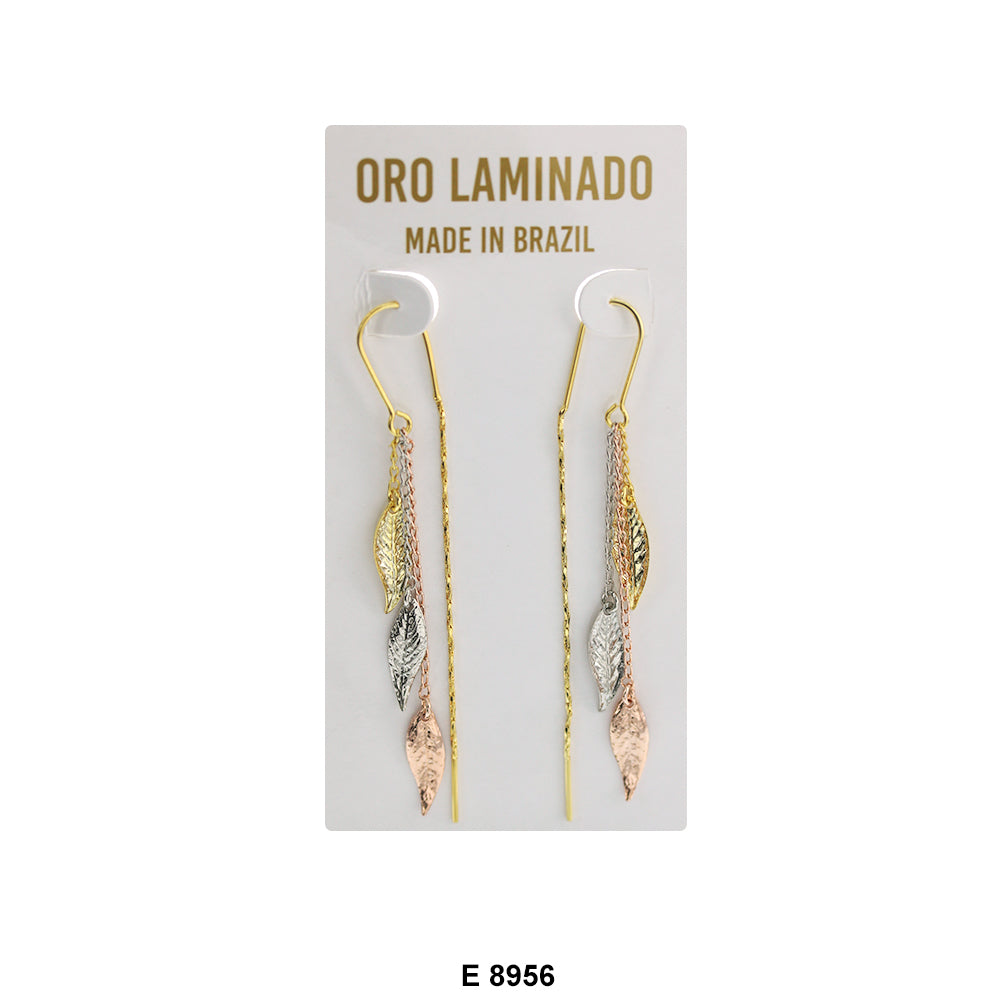 Feathers Violadores Fish Hook Earrings E 8956