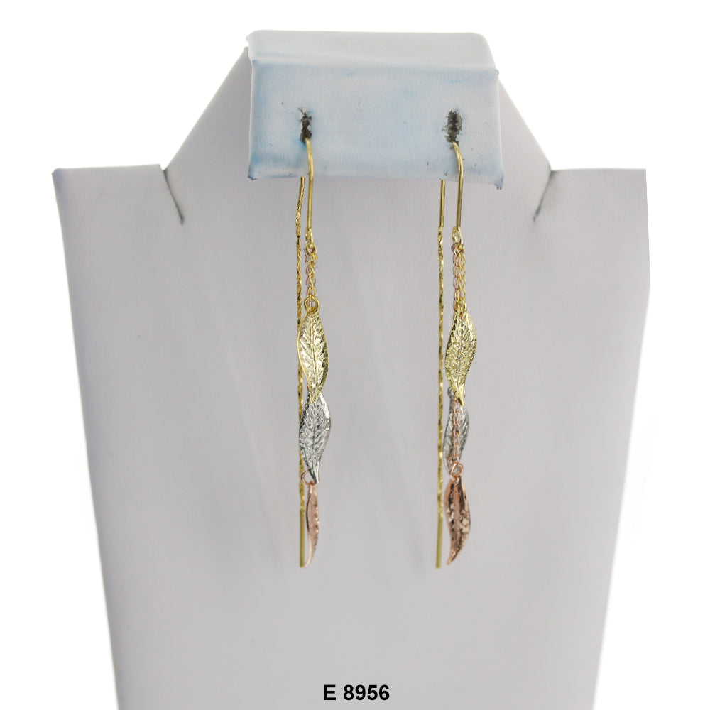 Feathers Violadores Fish Hook Earrings E 8956