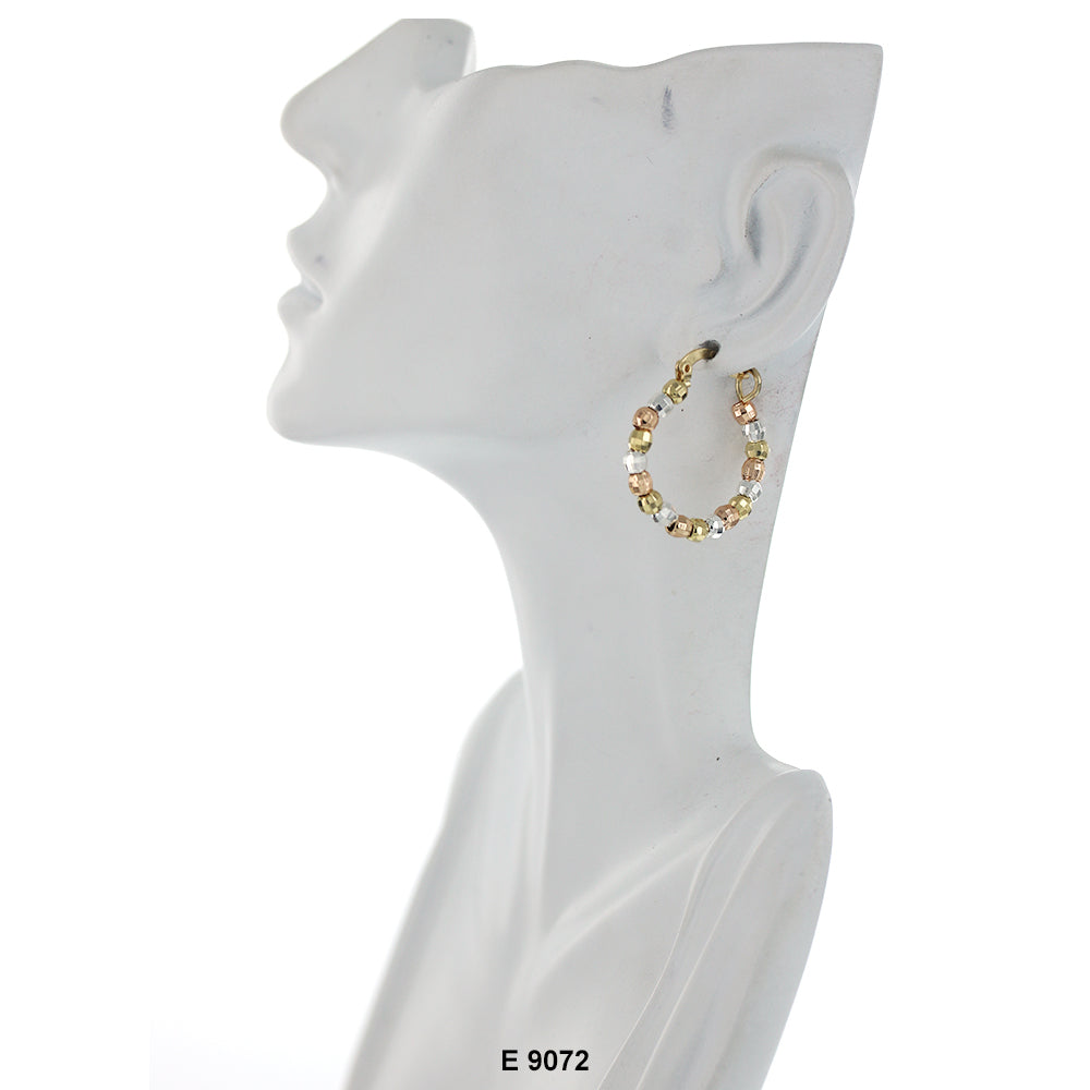 Beads Hoop Earrings E 9072