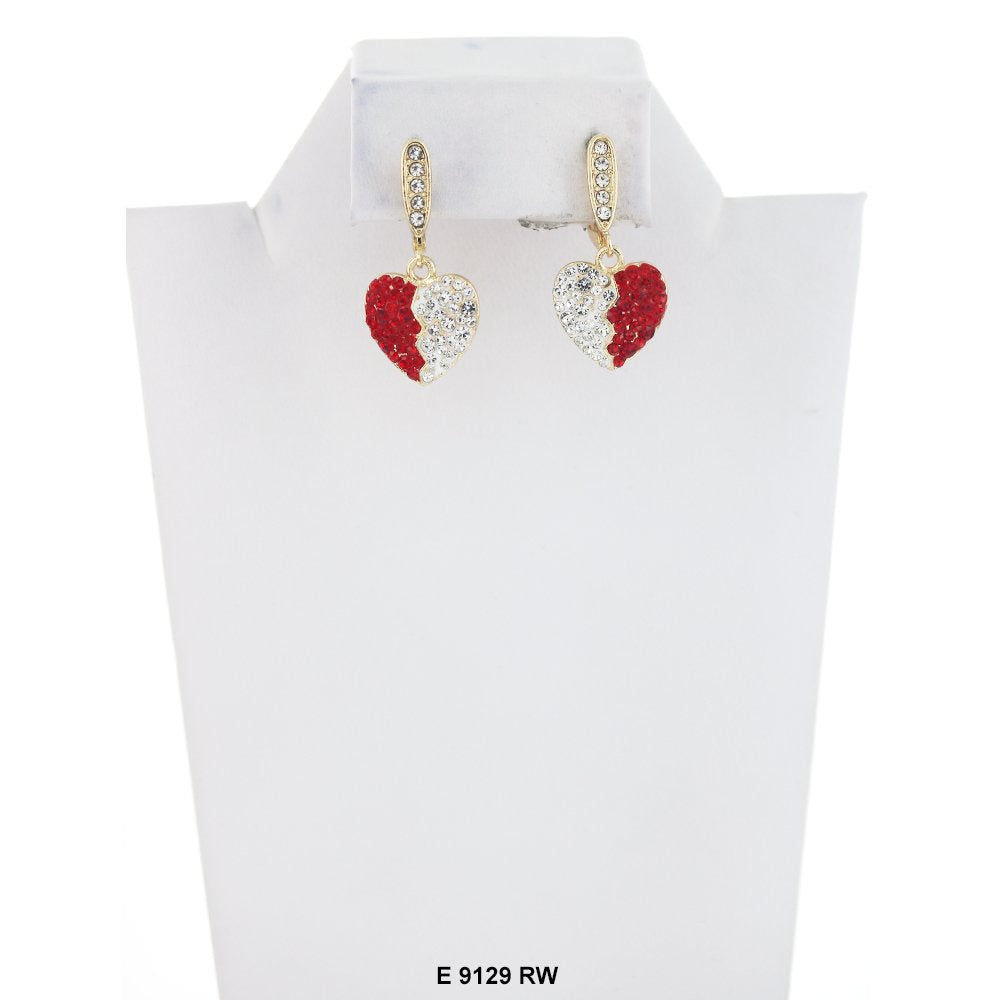 Pendientes Corazón CZ E 9129 RW