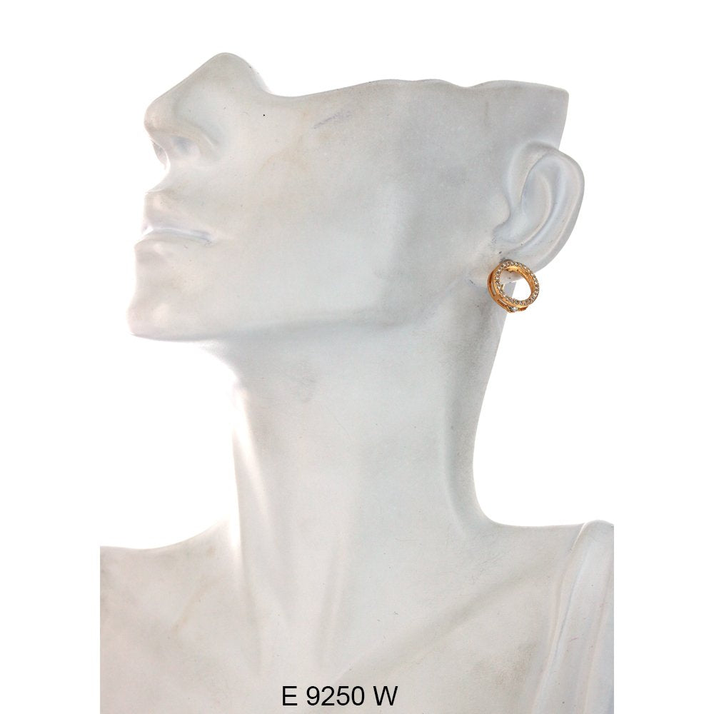 CZ Stud Earrings E 9250 W